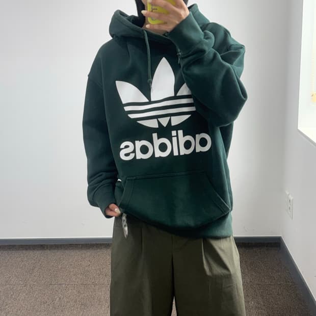 Adidas 아디다스 빅 파이어버드 그린 후드티