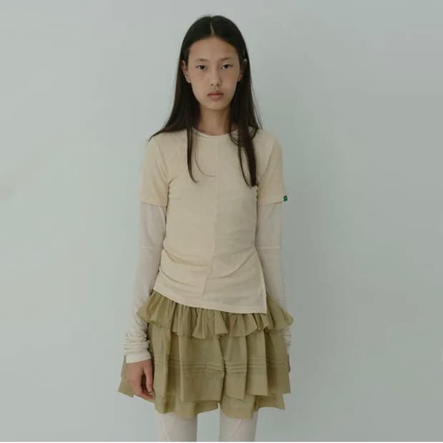 노컨텐츠 레이어드 티 세트