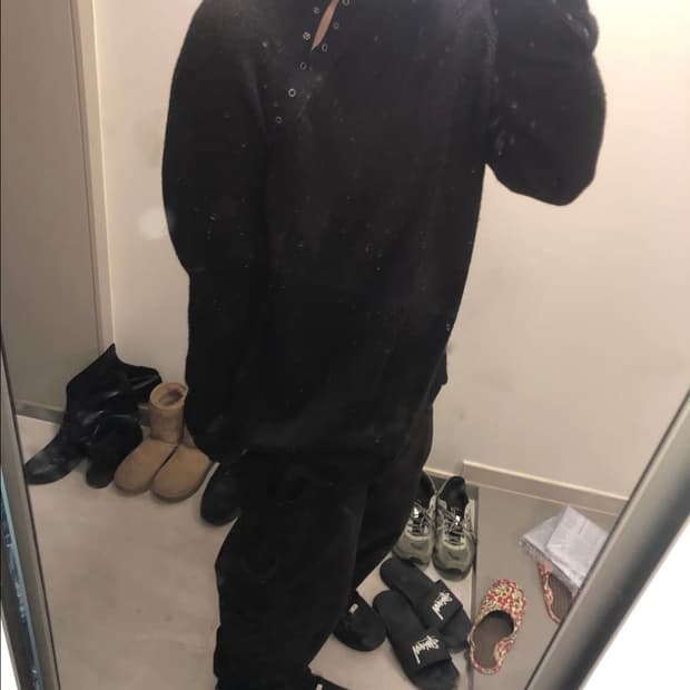 아르마니 사선 롱슬리브