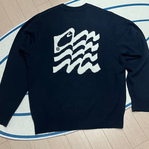 칼하트 WIP WAVY STATE SWEATER 딥 네이비