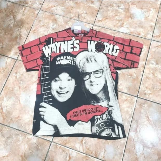 1992 웨인즈 월드 빈티지티셔츠