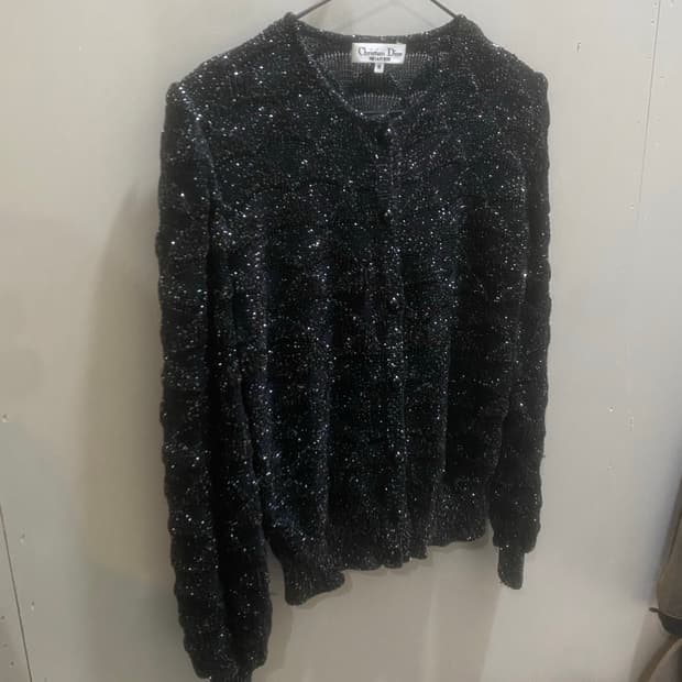 Dior 크리스찬디올 핀터깔y2k 글리터가디건