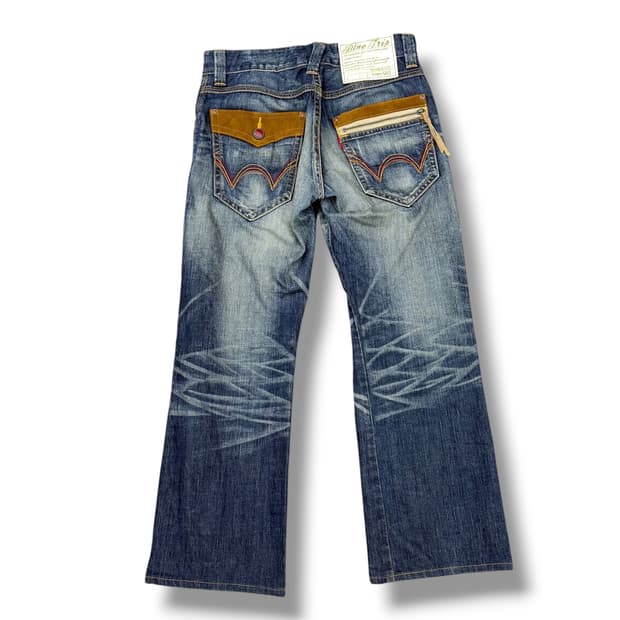 에드윈 503 세미부츠컷 데님 워싱팬츠