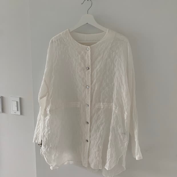 아이보리 라운드 자켓