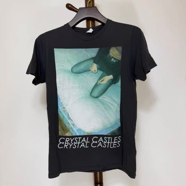 빈티지 00s Crystal Castles 티셔츠