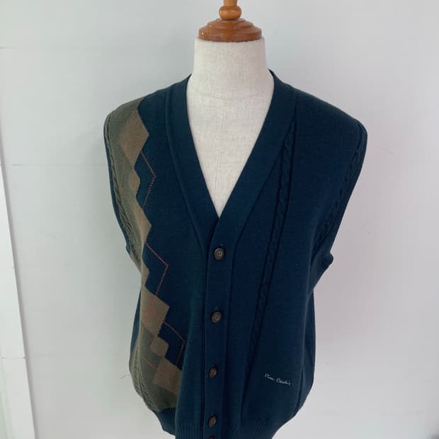 피에르가르댕 퓨어울 골프 니트 조끼 110 (Made in NewZeal