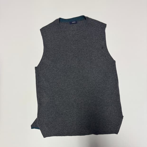 여성 헤지스 hazzys 앙고라 혼방 니트 베스트 그레이 S