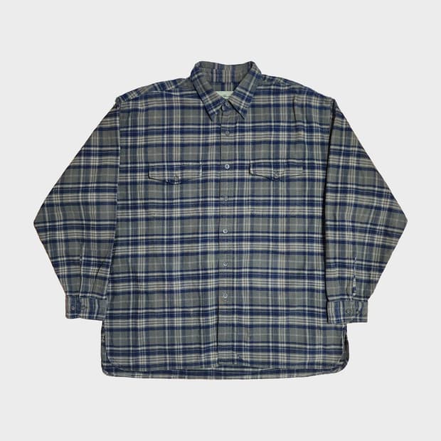 에디바우어(Eddie Bauer) 헤비 플라넬 체크 셔츠 XL