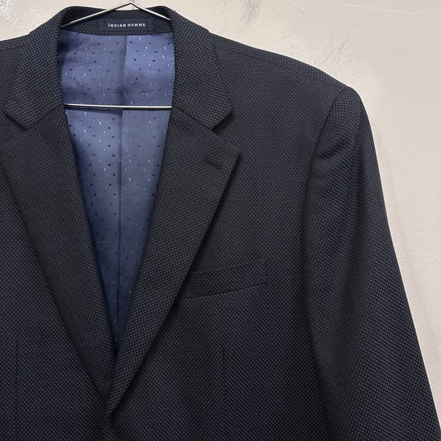 인디안옴므 와플 코튼 오버핏 투버튼 블레이져