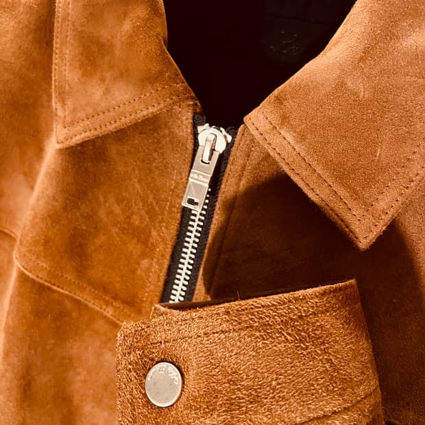 느와르라르메스 가죽 스웨이드 자켓 46 판매