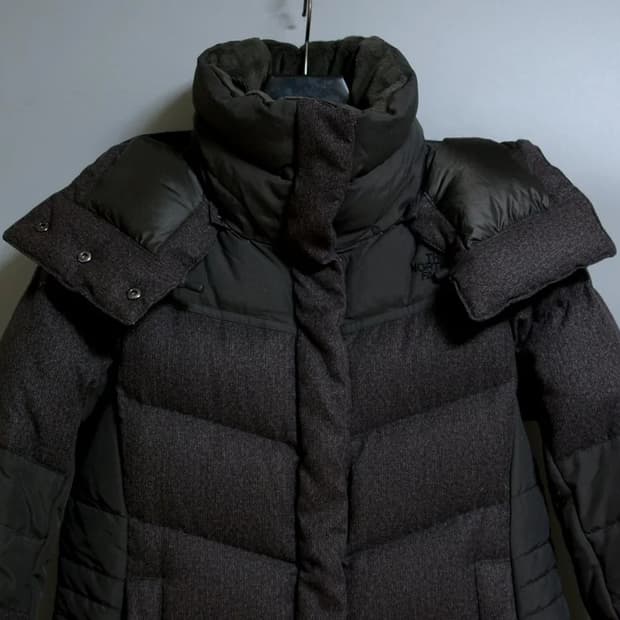 노스페이스 구스다운 롱패딩 90