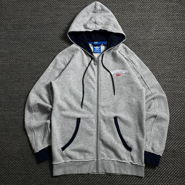 아디다스 오리지널 빅로고 박시핏 트랙 후드집업o 4056