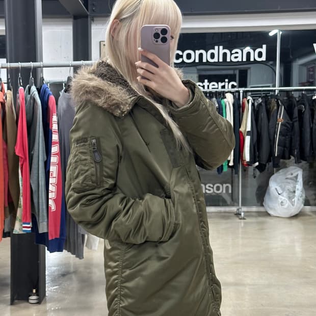 히스테릭 글래머 n-3B 모티브 패딩 자켓