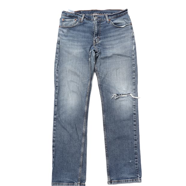 리바이스 511 데미지 워싱 슬림핏 데님팬츠 size 32