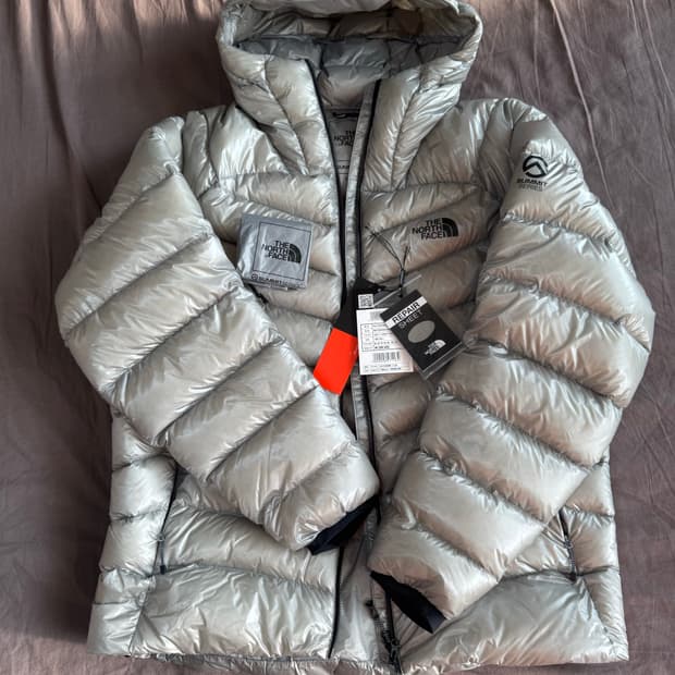 (새상품)노스페이스 써밋 마테호른 패딩 라이트그레이