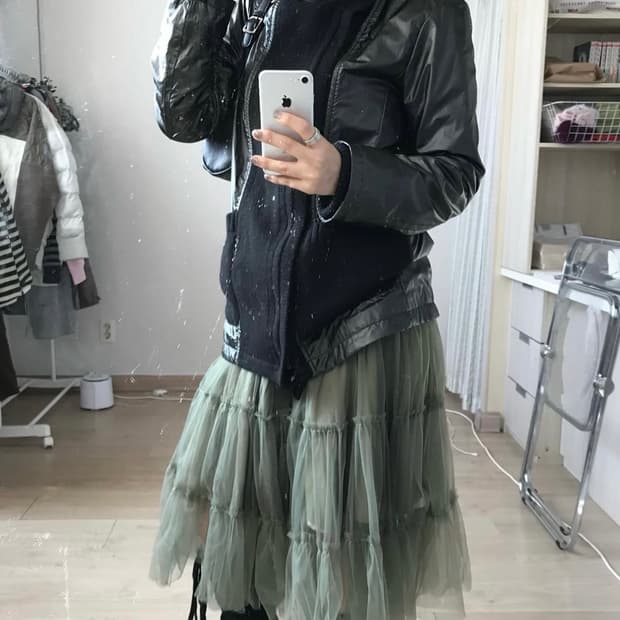 미라이클립 니트 하이넥 코트 가죽 자켓 코디셋세트 차일드매거진