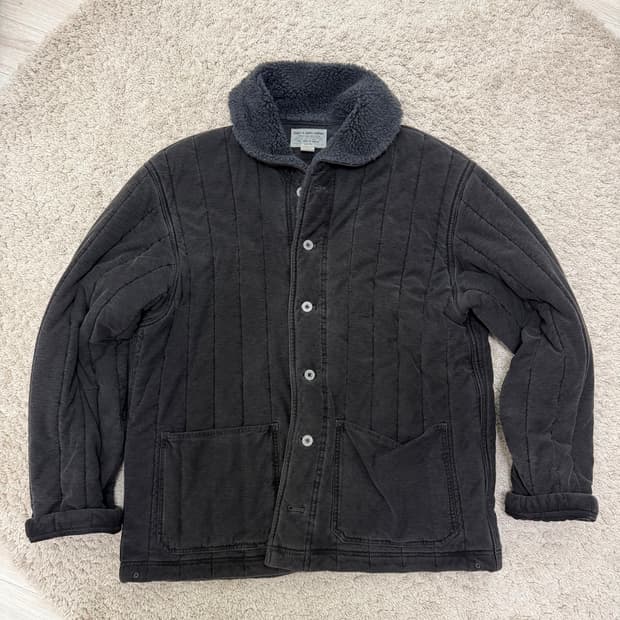 [25FW/XL] RRL(더블알엘) 플리스 칼라 퀄티트 저지 자켓 판매 