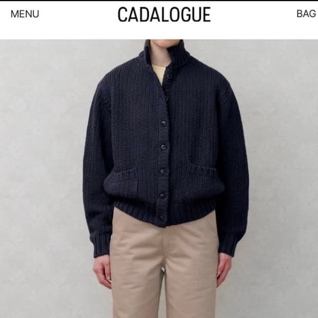카달로그 엠마 가디건 네이비