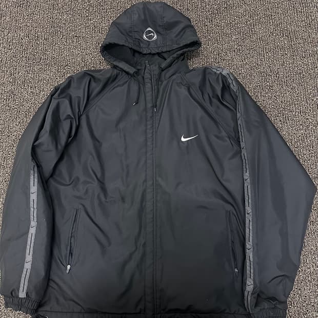 NIKE 나이키 기모 바람막이 자켓 블랙 2XL