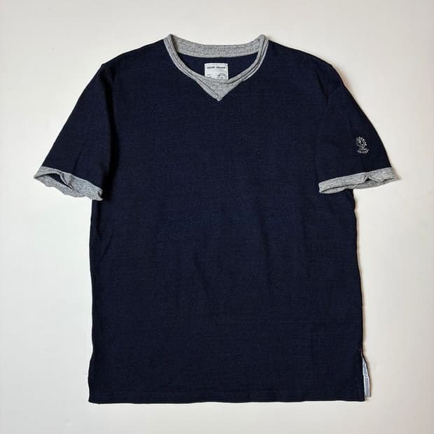 마린유니폼 MARINEUNIFORM 00's 재팬배색반팔티셔츠PN9188