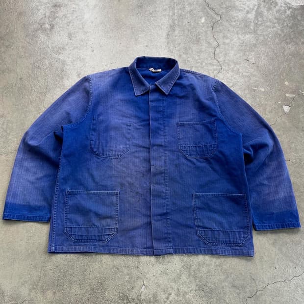 HARD SUN FADED HBT VINTAGE 헤링본트윌프렌치워크자켓
