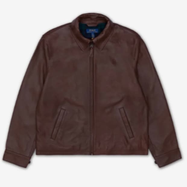 폴로 램스킨 레더 자켓