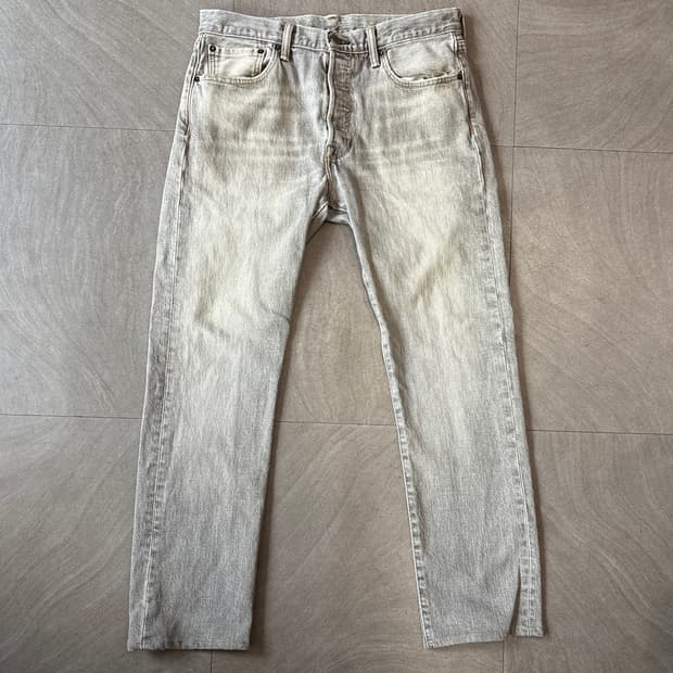 리바이스 정품 501 라이트그레이 데님 팬츠