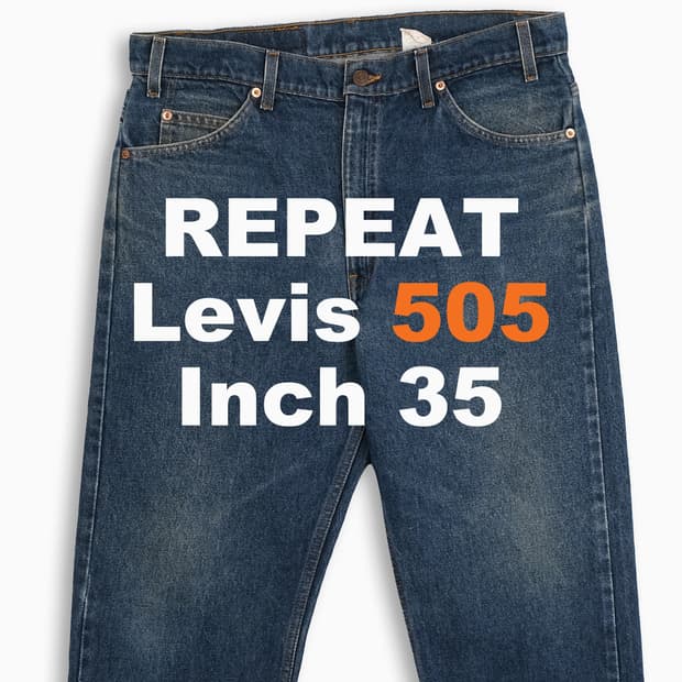 리바이스 505 오렌지탭 진청 90s USA 35인치 OR50536179