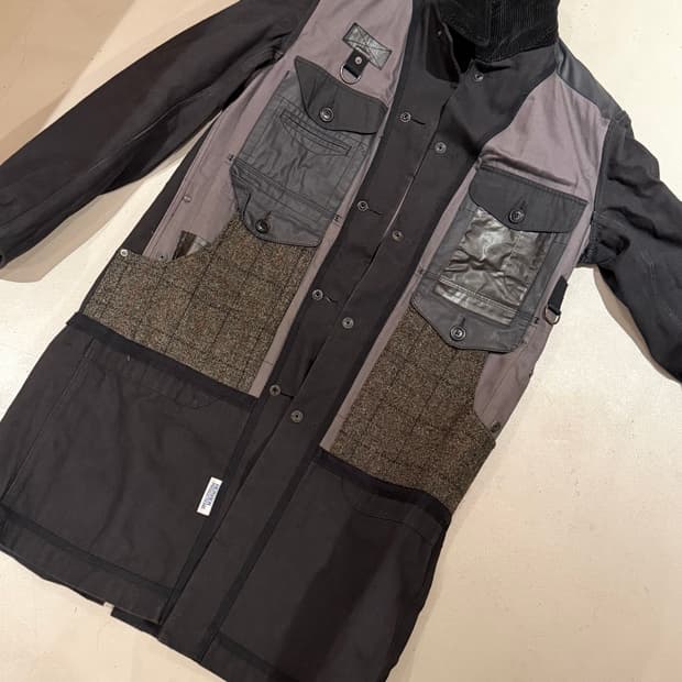 꼼데가르송 준야 와타나베 맨 블랙 코트 L