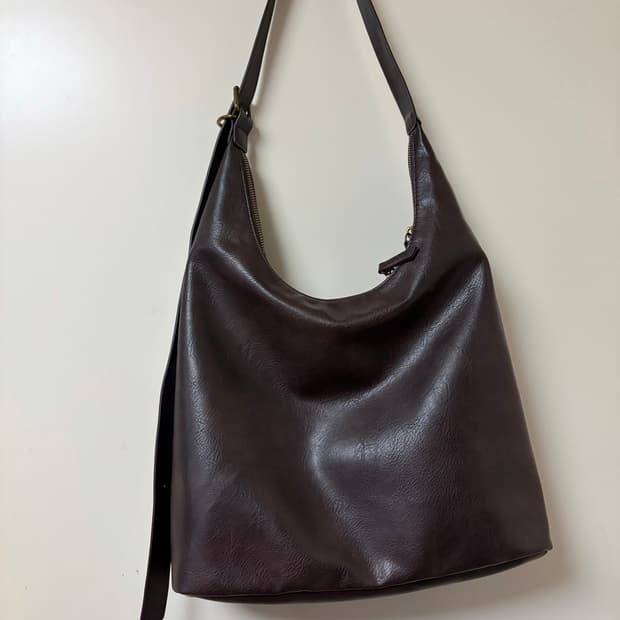 Vtg brown hobo bag