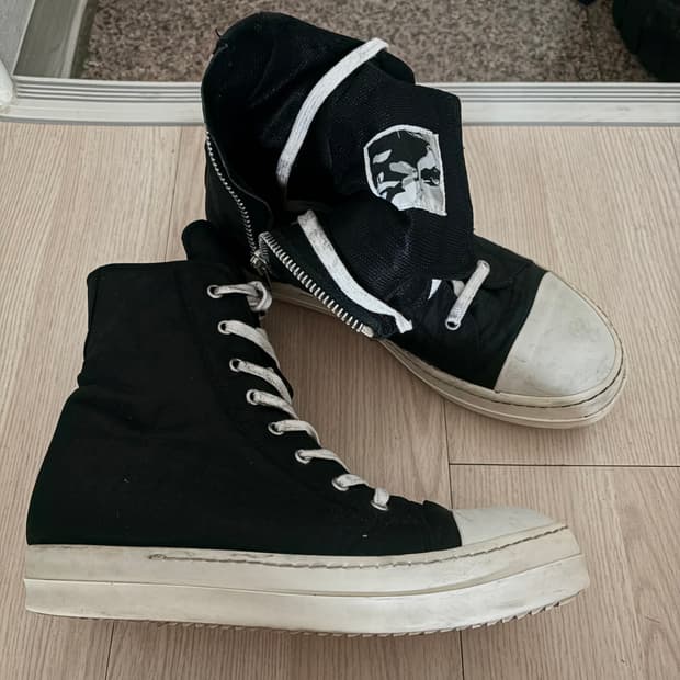 릭오웬스 컨버스 나일론 라몬즈 40.5 박스포함