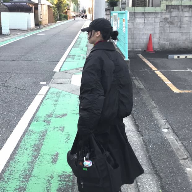 woohwa 우화 하이넥 봄버 패딩 블랙 자켓