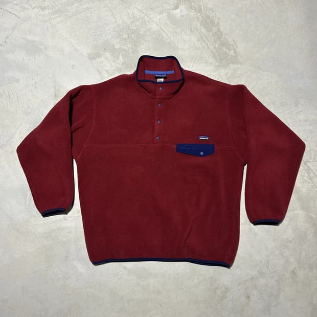 10s 니카라과 파타고니아 신칠라 스냅-T 레드 네이비