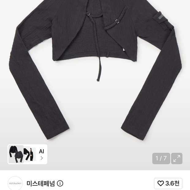 미스테페넘 볼레로 그레이