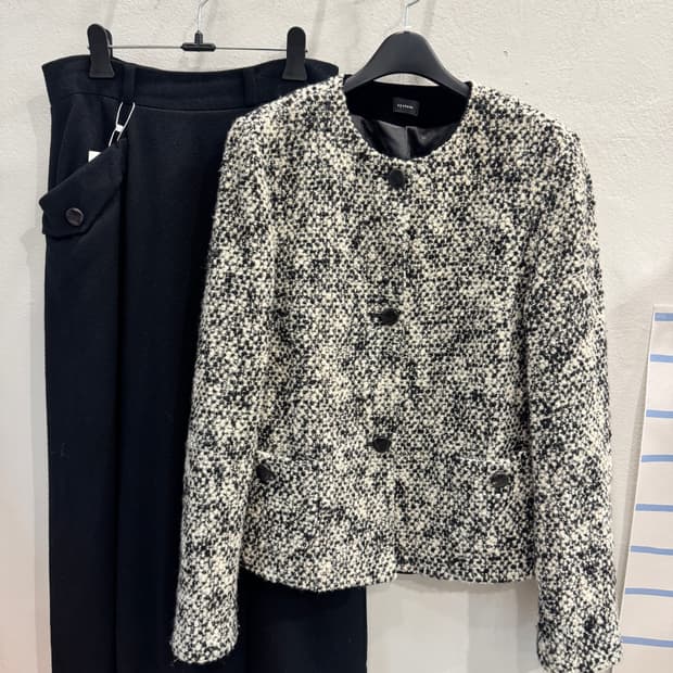 System 울100% 트위드 자켓