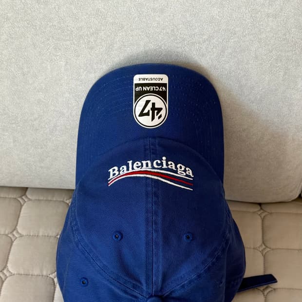 nptsss 발렌시아가 볼캡 블루 
