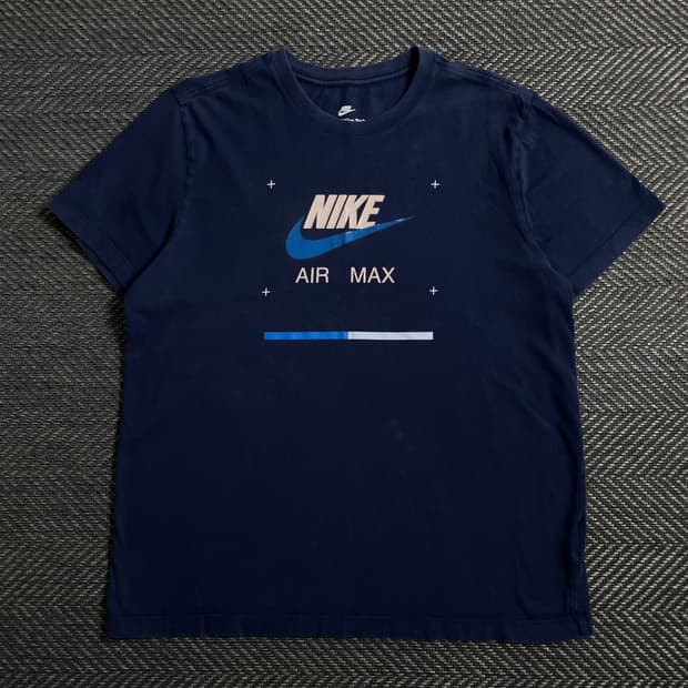 나이키 NSW 에어맥스 빅로고 반팔 티셔츠 네이비o 4670