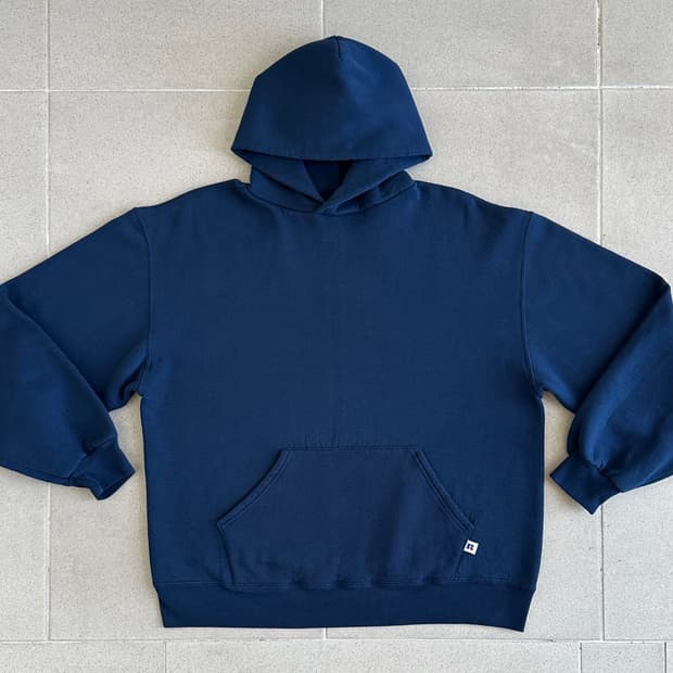 90s 빈티지 러셀 후드 네이비 L USA
