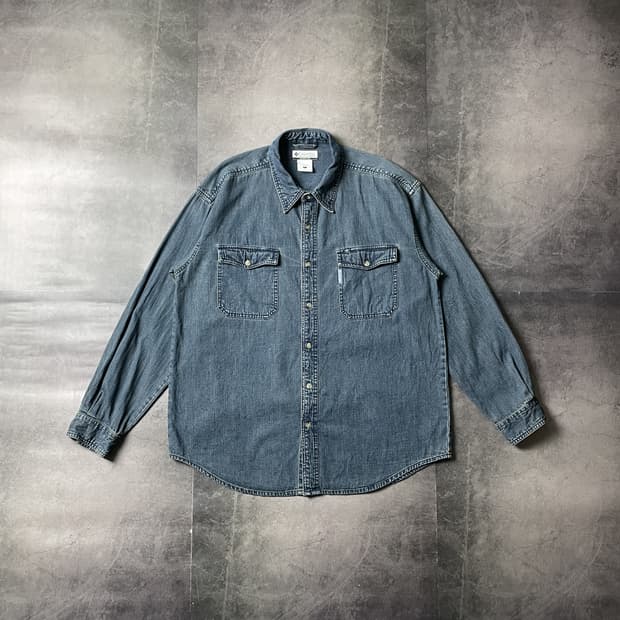 COLUMBIA 00s 컬럼비아 빈티지 코튼 데님 셔츠 A00608