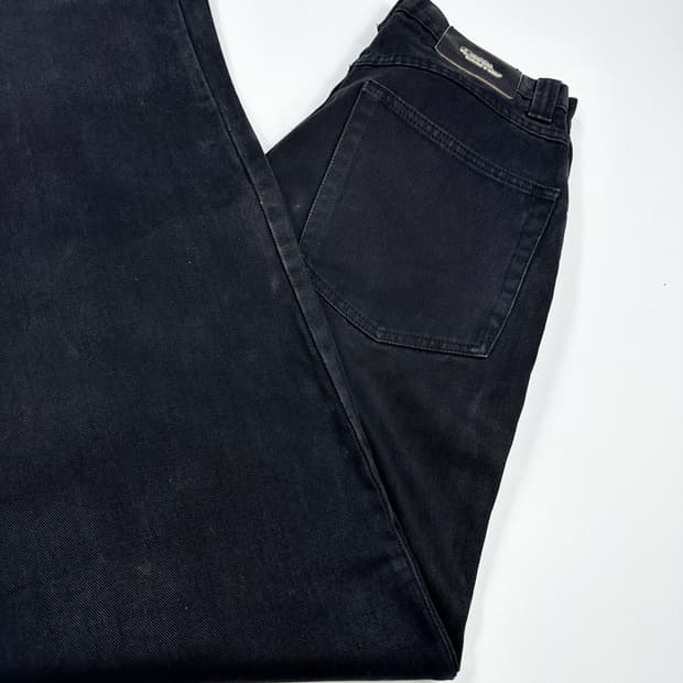 퀵실버 올드스쿨 흑청 블랙진 와이드 데님팬츠 (30인치)