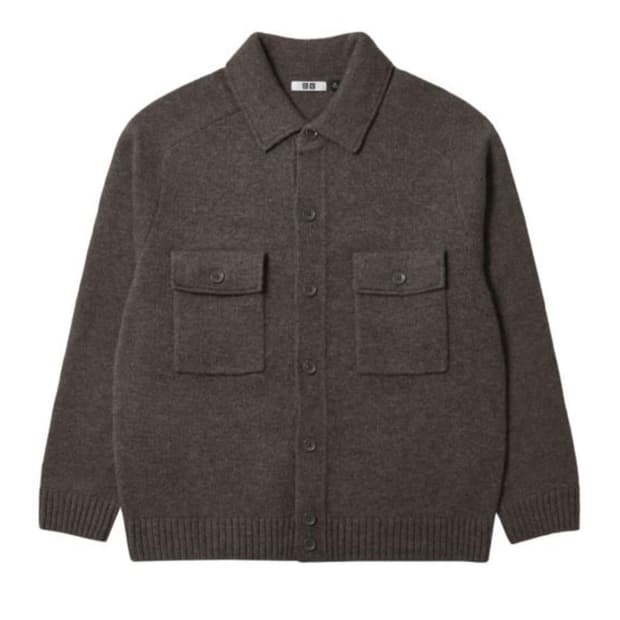 유니클로 U 램스울 니트자켓