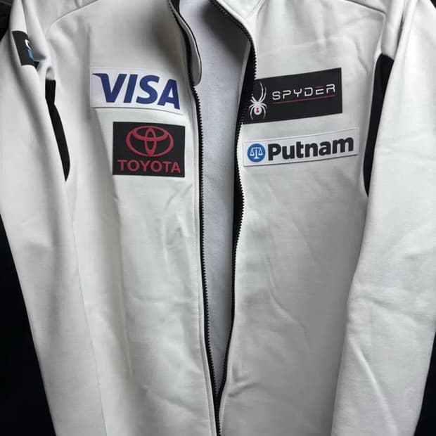 스파이더 US스키팀 화이트 집업 L 100