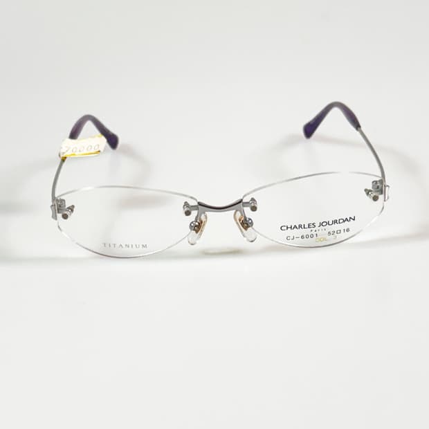 CHARLES JOURDAN 티타늄 무테 스퀘어 빈티지 안경
