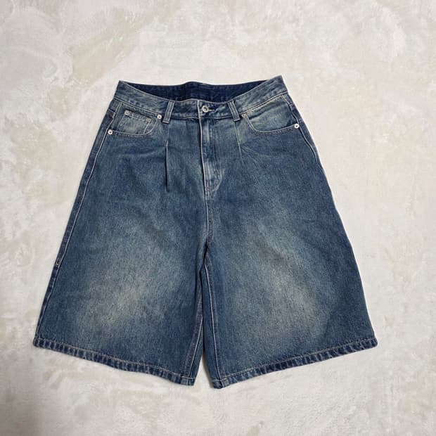 (M)코드그라피 데님 쇼츠 반바지