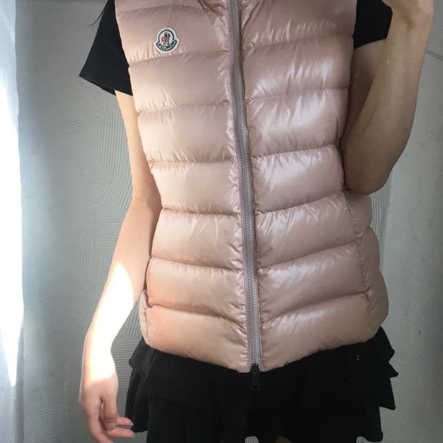 Moncler 몽클레어 구스다운 핑크컬러 패딩 베스트