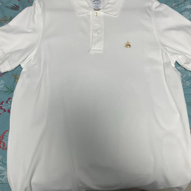 [M] 브룩스브라더스 슬림핏 수피마 카라티 화이트