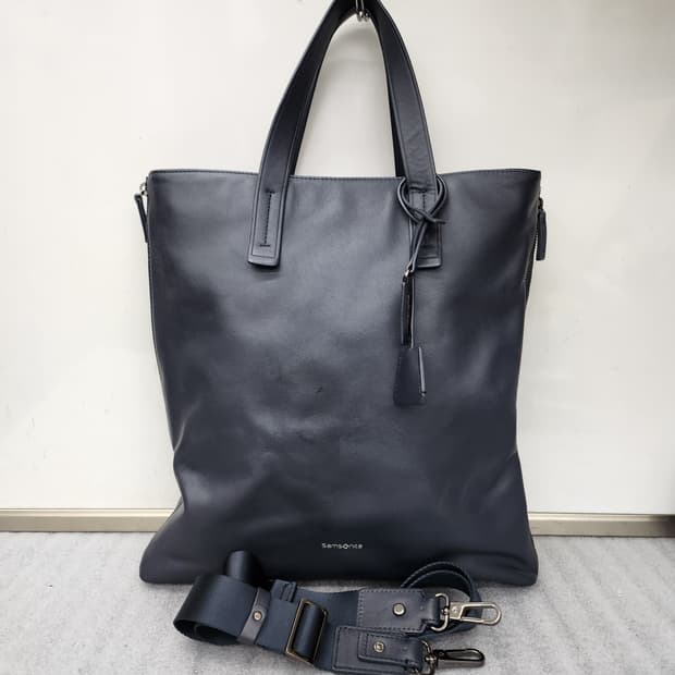샘소나이트 정품 가죽 토트백겸 크로스백