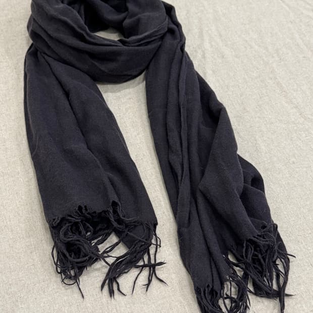 요지야마모토 다잉 코튼 캐시미어 머플러