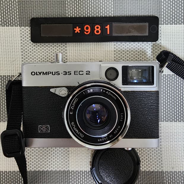 올림푸스 35 EC-2 필름카메라 실버바디