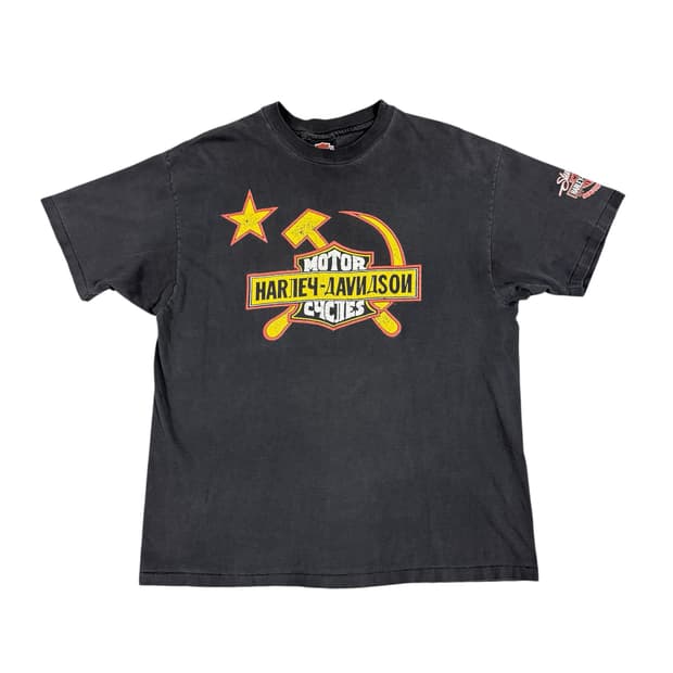 빈티지 90s Harley Davidson 할리데이비슨 러시아 티셔츠